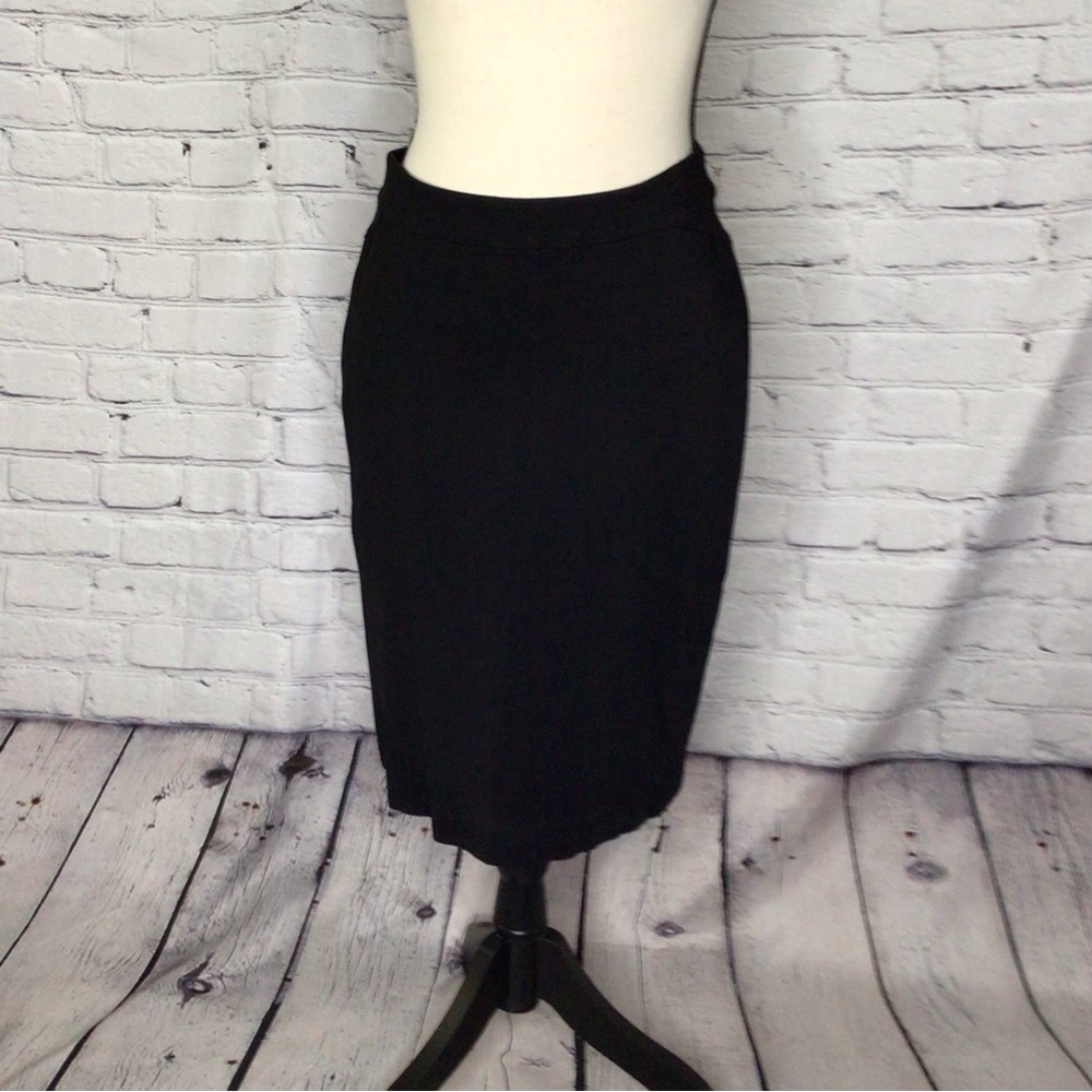 Ann Taylor Black Knit Straight Skirt 4